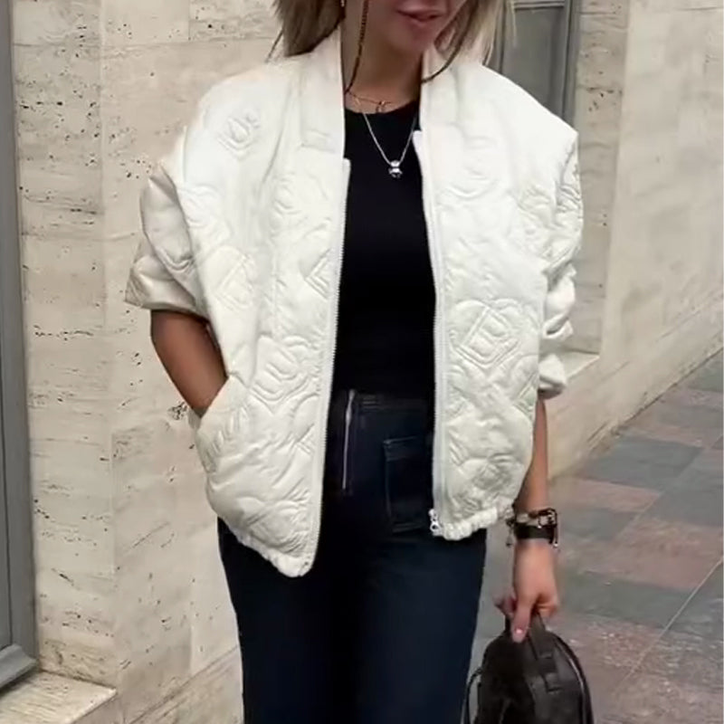 Veste Matelassée Décontractée Oversize pour Femme