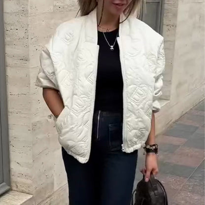 Veste Matelassée Décontractée Oversize pour Femme