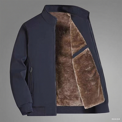 🧥 60% DE RÉDUCTION ! 💨 Veste Homme Zippée Anti-Froissement - Imperméable et Coupe-Vent, Confort Chaud pour Activités Extérieures Hivernales ❄️📦