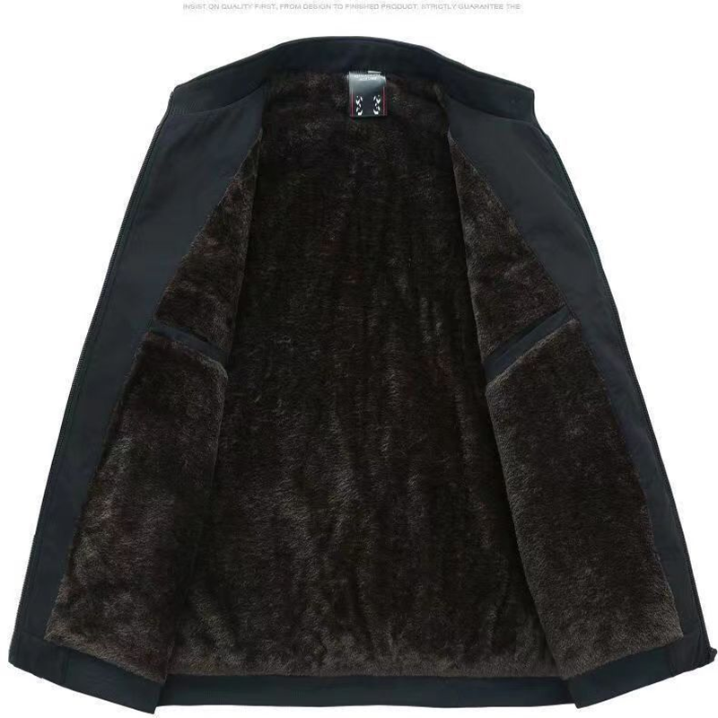 🧥 60% DE RÉDUCTION ! 💨 Veste Homme Zippée Anti-Froissement - Imperméable et Coupe-Vent, Confort Chaud pour Activités Extérieures Hivernales ❄️📦