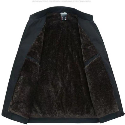 🧥 60% DE RÉDUCTION ! 💨 Veste Homme Zippée Anti-Froissement - Imperméable et Coupe-Vent, Confort Chaud pour Activités Extérieures Hivernales ❄️📦