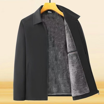 🧥 60% DE RÉDUCTION ! 💨 Veste Homme Zippée Anti-Froissement - Imperméable et Coupe-Vent, Confort Chaud pour Activités Extérieures Hivernales ❄️📦