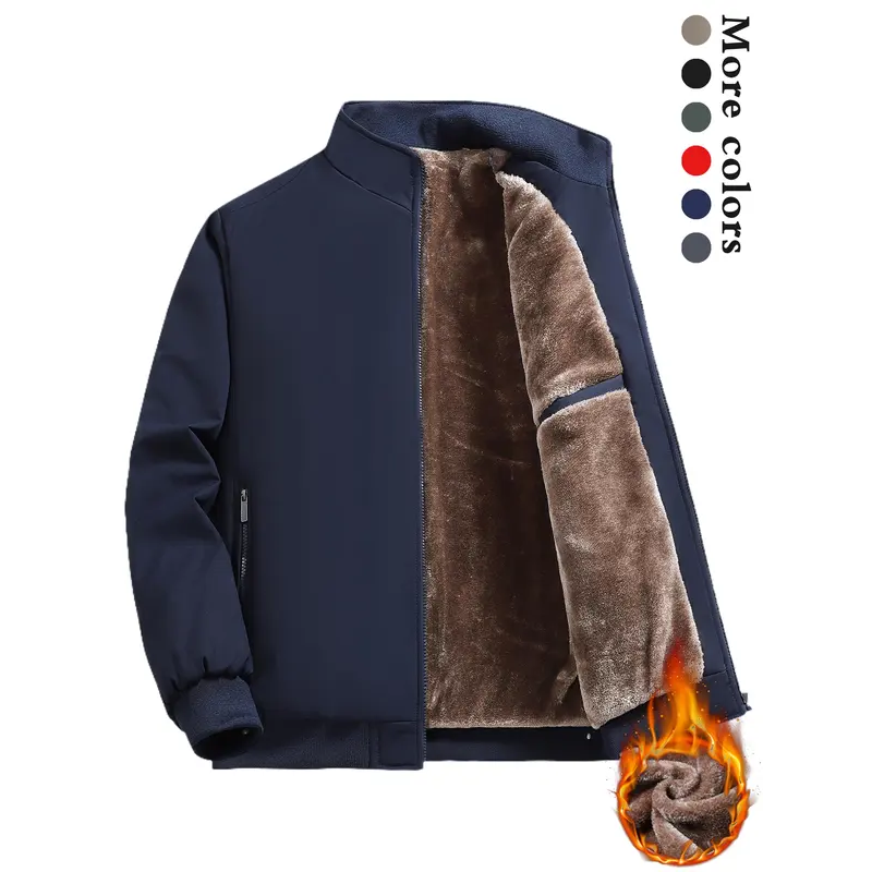 🧥 60% DE RÉDUCTION ! 💨 Veste Homme Zippée Anti-Froissement - Imperméable et Coupe-Vent, Confort Chaud pour Activités Extérieures Hivernales ❄️📦