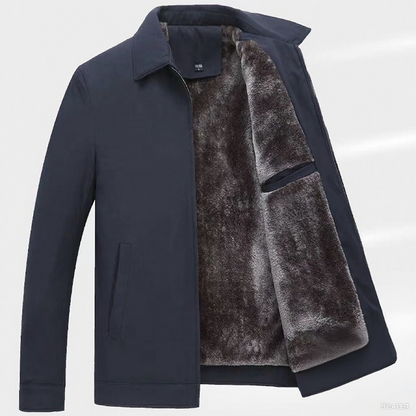 🧥 60% DE RÉDUCTION ! 💨 Veste Homme Zippée Anti-Froissement - Imperméable et Coupe-Vent, Confort Chaud pour Activités Extérieures Hivernales ❄️📦
