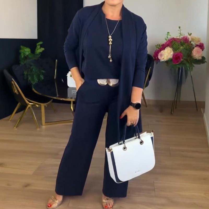 👗-50% pour temps limité🍂 Ensemble 3 Pièces Élégant - Confort Doux et Style Polyvalent 💼📦