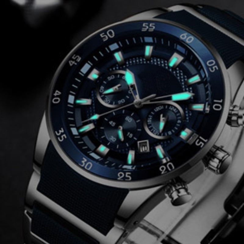 ⌚Remise de 55% de la valeur🔥Montre à quartz multifonctionnelle étanche pour hommes