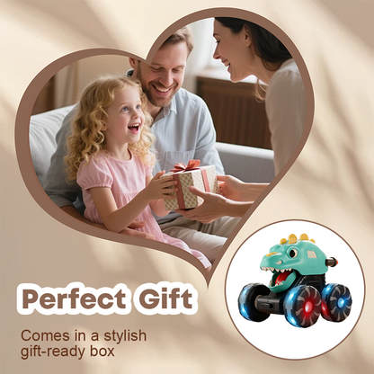 🦖Vente chaude 2025 - 50 % de réduction🚙Voiture jouet dinosaure avec lumières, appuyez et partez🎁