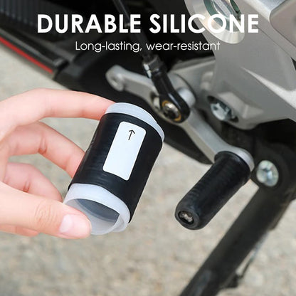 Couvercle de levier de vitesse pour moto — Maintenez-le fermement en place pour éviter tout déplacement.