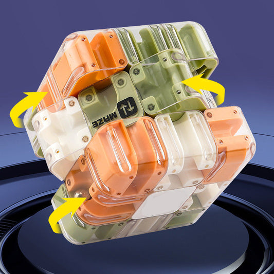 🔥 50% DE RÉDUCTION ! ✨ Cube Labyrinthe 3D à Bille - Double Jeu Éducatif, Développe la Logique Spatiale, Matériau ABS Sécuritaire 🧩⚙️