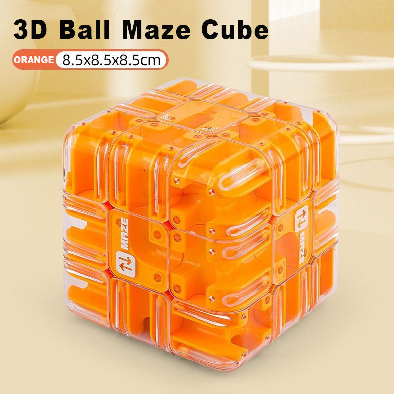 🔥 50% DE RÉDUCTION ! ✨ Cube Labyrinthe 3D à Bille - Double Jeu Éducatif, Développe la Logique Spatiale, Matériau ABS Sécuritaire 🧩⚙️