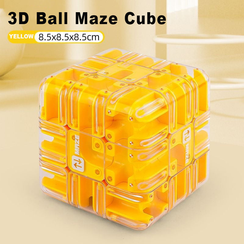 🔥 50% DE RÉDUCTION ! ✨ Cube Labyrinthe 3D à Bille - Double Jeu Éducatif, Développe la Logique Spatiale, Matériau ABS Sécuritaire 🧩⚙️