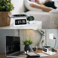 4-in-1-Schnellladestation mit Uhr und kabelloser Ladefunktion