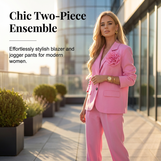 🔥Zeitlich begrenztes Angebot-Damen Elegantes 2-Teiliges Anzug-Set