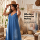 👗 50% RABATT! ✨ Lässiges Locker Sitzendes Denim-Maxikleid mit V-Ausschnitt – Bequem, Vielseitig & Perfekt Für Den Alltag 🌸