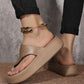 👡 50% RABATT! ✨ Damen Plateau-Sandalen mit Zehenriemen – Bequem, Stilvoll & Perfekt Für Den Sommer ☀️