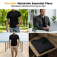 🔥Zeitlich begrenztes Angebot-Einfarbiges Freizeit-Henley-Shirt für Herren