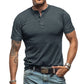 🔥Zeitlich begrenztes Angebot-Einfarbiges Freizeit-Henley-Shirt für Herren