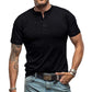 🔥Zeitlich begrenztes Angebot-Einfarbiges Freizeit-Henley-Shirt für Herren