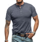 🔥Zeitlich begrenztes Angebot-Einfarbiges Freizeit-Henley-Shirt für Herren