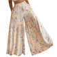 🔥Heiße Schnäppchen-Damenhose mit weitem Bein und Blumenmuster