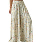 🔥Heiße Schnäppchen-Damenhose mit weitem Bein und Blumenmuster