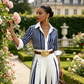 ✨Neueste Modelle-Gestreiftes Shirt & weite Hose im Set – bequem & stilvoll für den Alltag