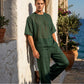 🎉 2026 NEUHEITEN: -50% 💥 Herren 2-teiliges Set – T-Shirt & weite Hose 👕👖 stylisch, bequem & modern ✨