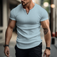 🔥 50% RABATT 💥 Bestseller 👕 Einfarbiges Slim-Fit Henley-Shirt für Herren – hochwertig, modern & perfekt geschnitten ✨