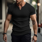 🔥 50% RABATT 💥 Bestseller 👕 Einfarbiges Slim-Fit Henley-Shirt für Herren – hochwertig, modern & perfekt geschnitten ✨