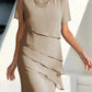 💕2026 Sonderangebot: 60 % Rabatt🔥 Elegantes Midi-Kleid aus plissiertem Chiffon