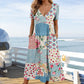 ☀️ FRÜHLINGS DEAL: -50% 🔥 Damen Kleid mit V-Neck & Print 🌸 leicht, stilvoll & perfekt für sonnige Tage 👗💫