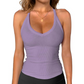 👚 50% RABATT! ⏰ Damen-Ribbed-V-Ausschnitt-Tanktop – Stretchig, figurbetont & perfekt für Sommer, Sport oder Layering unter Jacken 💪
