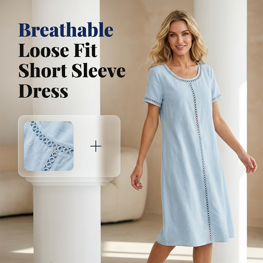 Lockeres Kurzarmkleid für Damen