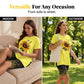 👚🩳 Lässiges Damen-Set: Bedruckte Tunika & Shorts – leicht & kombinierbar