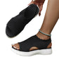 🏖️ Sommer-Sale 60% Rabatt 🏝️👡Damen Strick-Plateausandalen ✨Atmungsaktive bequeme Sommersandalen mit weicher Sohle für Stadt & Spaziergänge