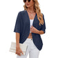 🥳🦟 HEISSER SALE 2026 – 50% RABATT! 💞 50.000+ VERKAUFT! Lässige, weiche Strickjacke mit halben Ärmeln für Damen