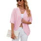 🥳🦟 HEISSER SALE 2026 – 50% RABATT! 💞 50.000+ VERKAUFT! Lässige, weiche Strickjacke mit halben Ärmeln für Damen