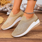 👟 Damen-Slip-On-Sneaker mit Strasssteinen & Schmetterlingsmotiv – glamouröser Look, bequem & einfach anzuziehen – perfekt für Alltag, Reisen & besondere Anlässe