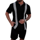 🔥Neuheiten & Sonderangebote-2-teiliges Set aus Freizeithemd und Shorts für Herren