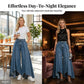 👖 Damen Hochtaillierte Weitbein-Jeans mit High-Low-Saum – moderner Look, figurschmeichelnd & vielseitig kombinierbar