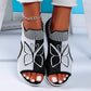 👡 Damen Casual Peep-Toe Platform Sandalen – bequemer Plateauabsatz, luftiges Design & perfekt für Strand, Urlaub & Alltag