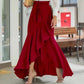 👗 Damen High-Waist Asymmetrical Ruffle Maxi Skirt – eleganter Look, figurschmeichelnd & vielseitig – perfekt für jeden Anlass