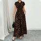 👗 Elegantes Damen-Kleid mit Leopardenprint & Reverskragen – stilvoll, figurbetont & perfekt für Büro, Dinner & besondere Anlässe 🐆✨
