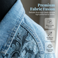 ⌛50 % Rabatt am letzten Tag-Locker sitzende Damenjeansjacke mit Blumenmuster und Spitzen-Patchwork
