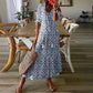 Maxikleid mit V-Ausschnitt