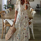 Maxikleid mit V-Ausschnitt