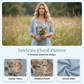 🌺👗 Leichtes Blumen-Midikleid-Set mit Strickjacke