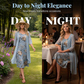 🌺👗 Leichtes Blumen-Midikleid-Set mit Strickjacke