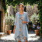 🌺👗 Leichtes Blumen-Midikleid-Set mit Strickjacke