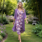🌺👗 Leichtes Blumen-Midikleid-Set mit Strickjacke